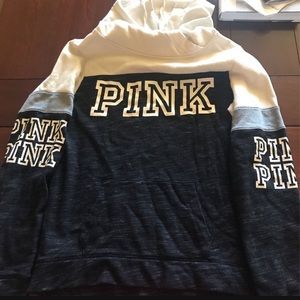 PINK black and white hoodie